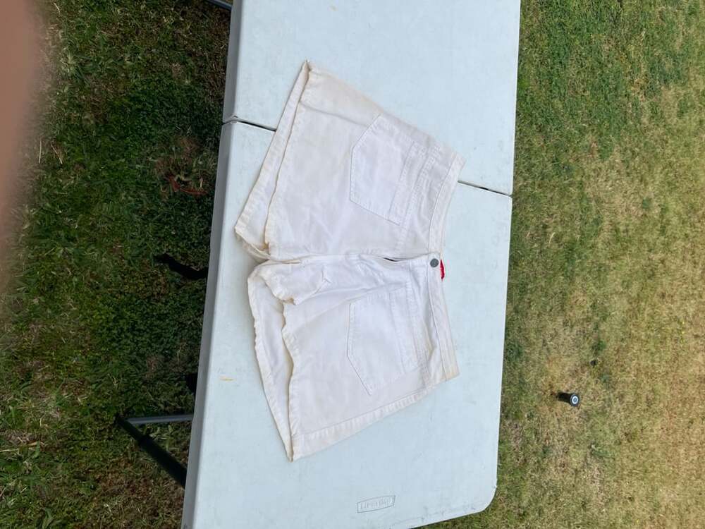 Unionbay White Cotton Denim Shorts Size 11
